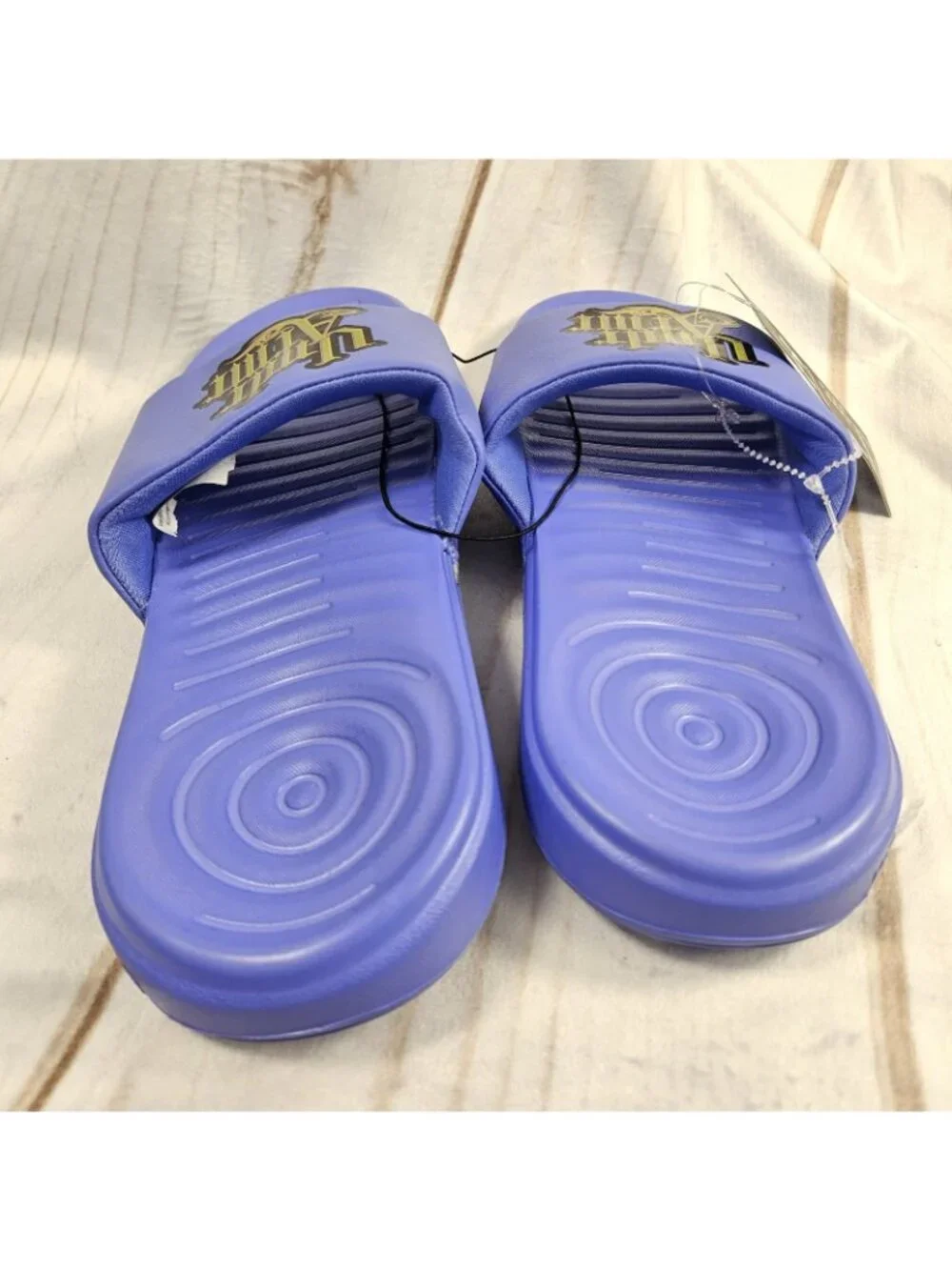 Under Armour Ansa Graphic Logo Slides Mens 7 Lavender Purple Sandal 3024435-402
